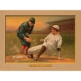 thumbnail image 2 of American Tobacco Company 18x15 Gold Ornate Wood Framed with Double Matting Museum Art Print Titled - A Close Play at Second, Baseball Card, 2 of 4