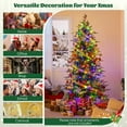 thumbnail image 4 of Costway 7.5 FT Artificial Christmas Tree with 1162 Branch Tips 380 LED Lights 3 Timers Remote, 4 of 10