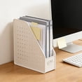 thumbnail image 4 of File Organizer Rack Desktop File Storage Rack DIY Stable Perforated Board Box with Organizer Holder Desk Document Holder, 4 of 7