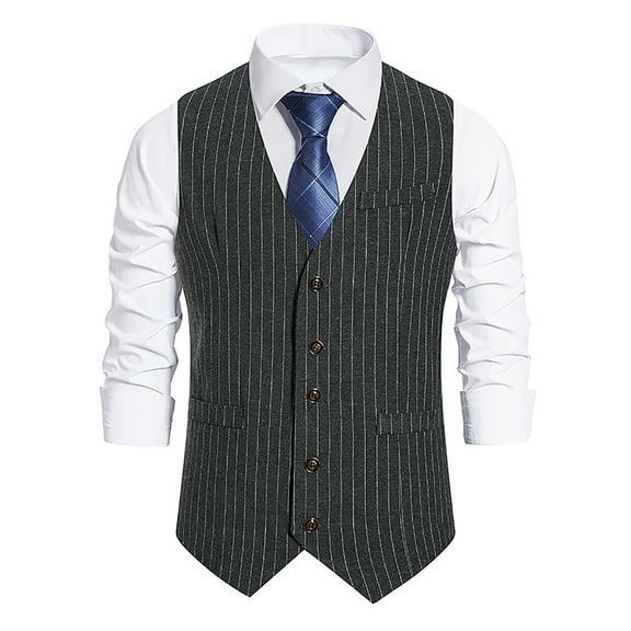 XMMSWDLA 2022 Men Tops Four Seasons Casual Suit Vest
