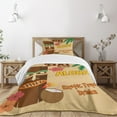thumbnail image 3 of Ambesonne Tiki Bar Quilted Bedspread Set 2 Pcs, Old Drink, Twin Size, Multicolor, 3 of 6