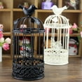 thumbnail image 1 of Wirlsweal Candle Holder Hollow Bird Cage Iron Butterflies Multipurpose Candle Stand for Living Room, 1 of 10