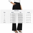 thumbnail image 3 of Women's Straight Leg Yoga Pants, High Waisted Stretchy Versatile Summer Business Casual Trousers with Pockets, 3 of 6