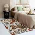 thumbnail image 3 of Fox Area Rugs for Bedroom Living Room - 5x6 ft - Plant Carpet for Home Decor - Plant Patterned Decorative Indoor Large Rug - Washable & Soft & Non Slip & Low Pile (ZL&037), 3 of 6