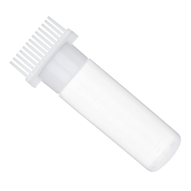 Botella aplicadora de peine/aplicador de tinte para el cabello/180 ml/con aplicador de botella de tinte para el cabello Blanco