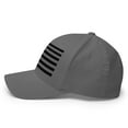 thumbnail image 3 of American Flag Hat - Structured Twill Cap (Grey, L/XL), 3 of 6