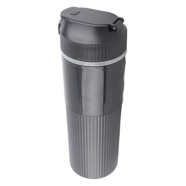 Taza Hervidor Auto Inteligente Portátil 500 ml, Calentador Agua Eléctrico 12 V-24 V, Calefacción Eficiente Con Estilo de Patrón Vertical, Función Aislamiento para Té, Café,
