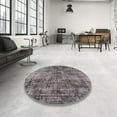 thumbnail image 4 of Ahgly Company Machine Washable Indoor Rectangle Industrial Modern Eggplant Purple Area Rugs, 8' x 10', 4 of 7