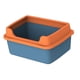 thumbnail image 2 of Cajas de arena para gatos de interior con protector de arena, extraíbles, fáciles de limpiar, de alta Azul, 2 of 9