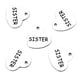 thumbnail image 1 of 5 uds. de abalorios de palabras, suministros para manualidades, colgantes de , abalorios, colgantes para manualidades, hallazgos de joyería, HERMANA, 1 of 6