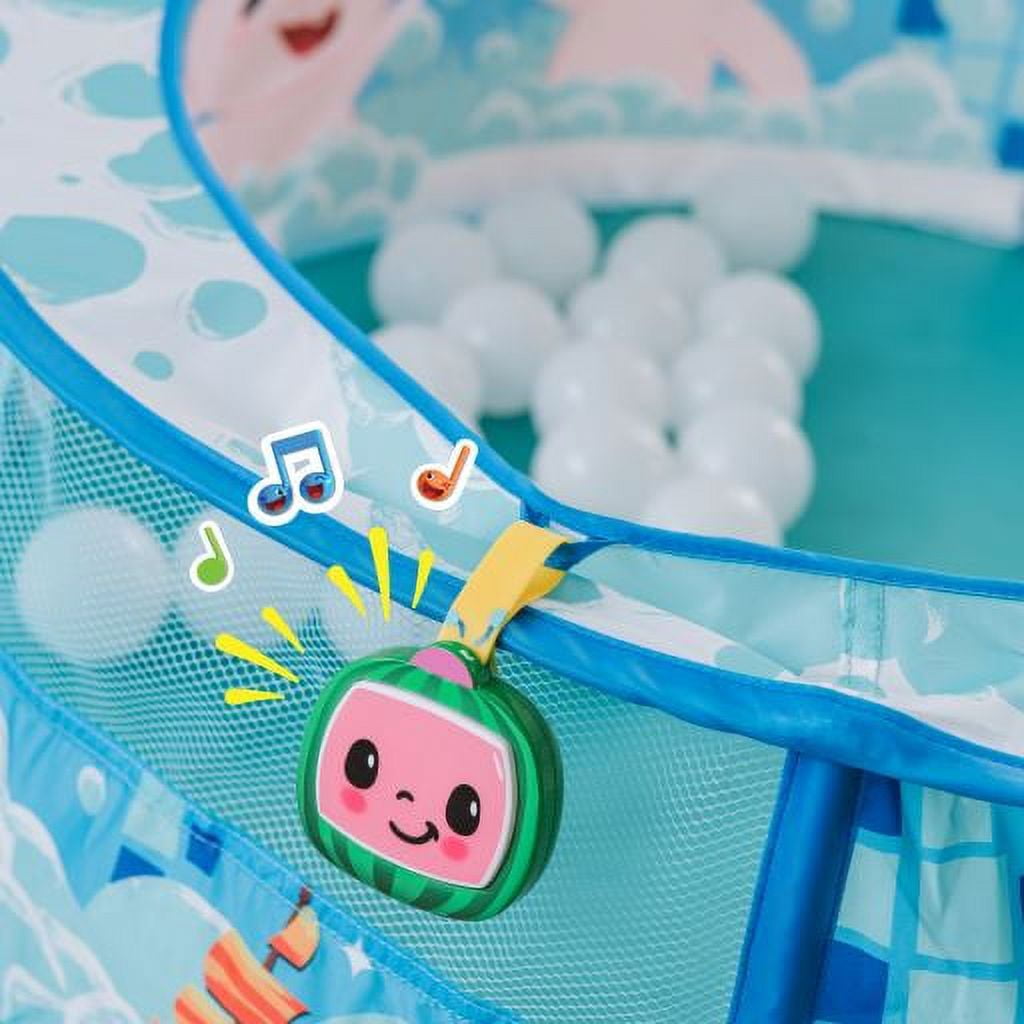 CoComelon Bath Time Sing Along Play Center, Pop Up Ball Pit Tent with 20 Play Balls and Music, Children Ages 3+
