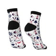 thumbnail image 4 of Bingfone Sailing Marine Travel Design Patterned Men'S Women'S Casual Cotton Socks, 4 of 9