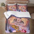 thumbnail image 1 of Juego de cama con estampado de La Bella y la Bestia: juego de cama con estampado de dibujos animados para niños, perfecto para regalos de cumpleaños y vacaciones: artículos esenciales para el hogar y, 1 of 6