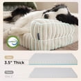 thumbnail image 4 of U By Bedsure Large Orthopedic Dog Bed, Waterproof Egg-Crate Foam Pet Sofa Bed with Bolster Sides, Washable Soft Flannel Cover, Non-Slip Bottom, Cream, 4 of 9