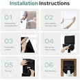 thumbnail image 6 of Classroom 100% Linen Blackout French Door Curtains, Classroom Door Window Cover, Privacy Shades Thermal Insulated Small Window Covering, 1 Panel, W8 X L36 Inch, Black, 6 of 9