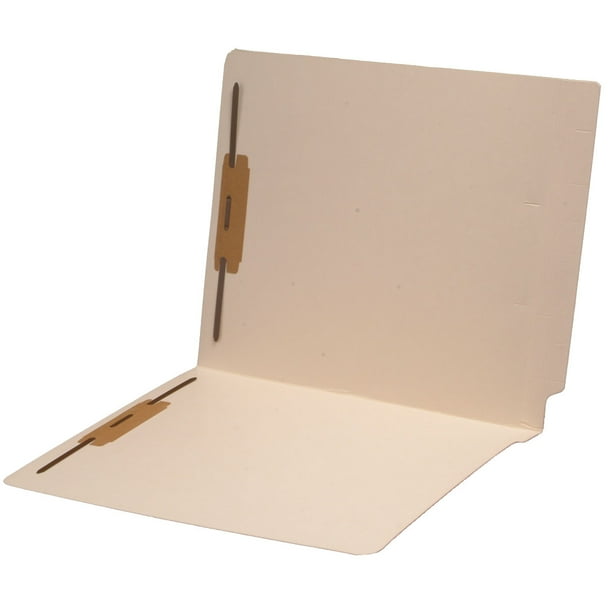 End Tab Manila File Folders with Fasteners, Perfect for Medical Office