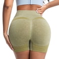 thumbnail image 2 of AKOEE Workout Gym Shorts Women High Waisted Seamless Sports Running Butt Lifting Biker Yoga Shorts (2XL, Yellow), 2 of 6