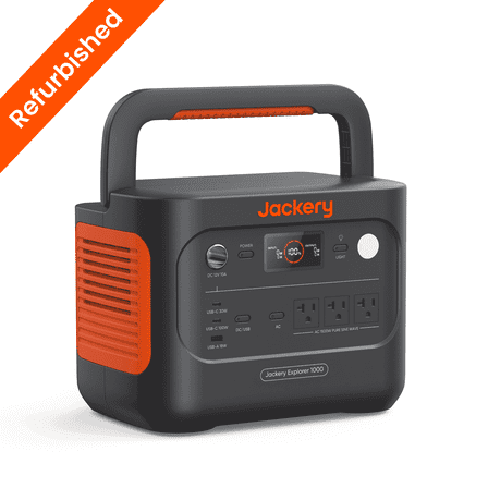 Restored Jackery Explorer 1000 V2 Portable Power Station, 1060Wh LiFePO4 Battery, 1490W (Refurbished)