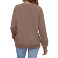 thumbnail image 4 of Fantaslook V Neck Sweatshirts for Women Pullover Long Sleeve Shirts Tunic Fall Tops Casual Lightweight Sweatshirts, 4 of 9