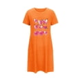 thumbnail image 4 of Generic Nightgowns for Women Cotton Sleep Shirts Womens Nightgown Short Sleeves Print Night Shirts Soft Sleepwear, 4 of 4