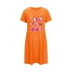 thumbnail image 5 of Camisón corto de talla grande para mujer, camisón de manga corta con estampado de pecho a la moda, camisón para mujer, 5 of 5