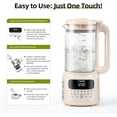 thumbnail image 2 of Nut Milk Maker Machine 50oz Automatic Almond Milk Maker for Homemade Coconut, Oat, Soy, Plant-Based Milk, Juice with 24H Delay Start/Keep Warm/Self Cleaning, 2 of 7