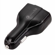 48W 3-Port [One Type-C Port] Adaptive Fast USB DC Car Charger Compatible With ASUS ZenFone Max Plus M1 AR 5z 5Q 4 Pro 3 Max, ROG Phone - Blackberry Key2 LE - Blackview BV9000 Pro, BV8000 Pro