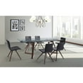 thumbnail image 3 of Whiteline Modern Living Light Brown Delta Contemporary Walnut Veneer Dining Table, 3 of 10
