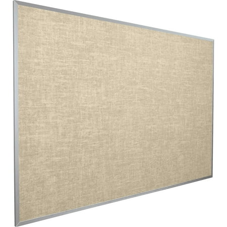 Best-Rite Vin-Tak Vinyl Bulletin Board Aluminum Trim Cotton Vinyl 4'H x 8'W (311AH-46)