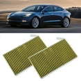 thumbnail image 3 of 2pcs Cabin Air Filter Activated Carbon  Sealing Durable Replacement For  Mode 3 Y Filter Air Conditioning Filter, 3 of 8
