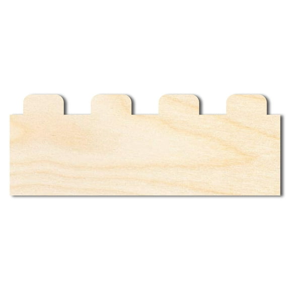 Unfinished Wood Large Building Blocks Shape 14" / 3/4"