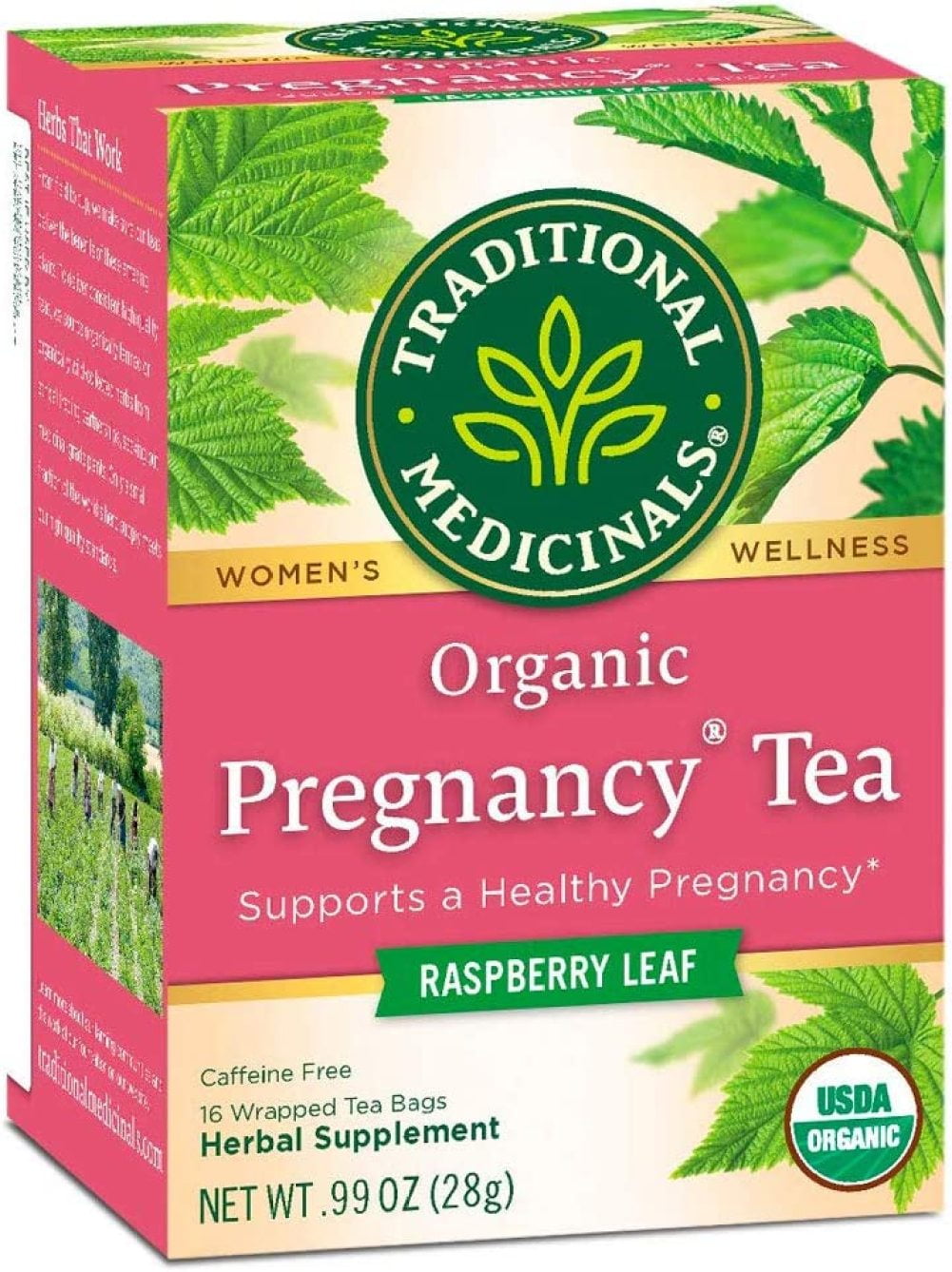 LueInJoy Organic Pregnancy Tea Raspberry Leaf Herbal Tea Supports 