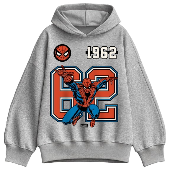 Marvel - Spider-Man 62 Jersey Oversized Fleece Hoodie Sweatshirt