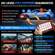 LAUNCH X431 CRP919E Cars Diagnostic Scan Tool All System Bidirectional Diagnostic OBD2 Scanner with 31+ Services Functions, ECU Coding, Supports CANFD/DOIP, 2 Years Free Update