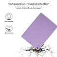 thumbnail image 6 of iPad 8th Gen Case 10.2", iPad 7th Generation Case Cover, Allytech Premium PU Leather Blossom Design Smart Cover Auto Sleep Wake Slim Lightweight Shockproof Folio Stand Case for Apple iPad 10.2",Purple, 6 of 7