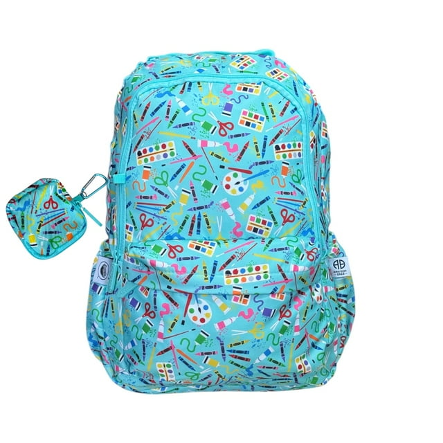 Mochila Escolar Porta Laptop Juvenil Crayola color Menta