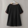 thumbnail image 6 of Ticikt Boys Shirt Long Sleeve Tunic Top Jacket for Kids Nobleman Outerwear 3-10 Years,Color:Black, 6 of 8