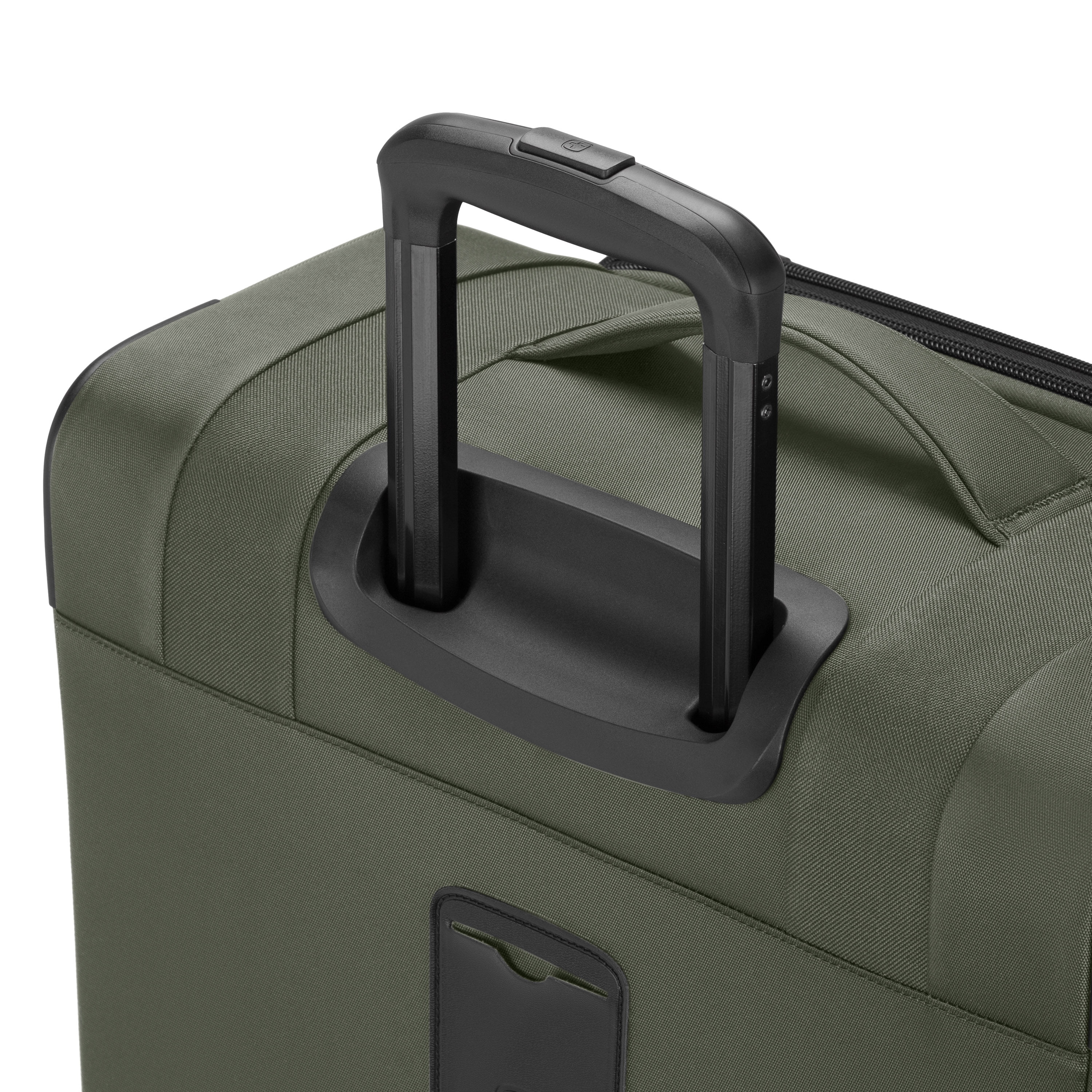 SWISSGEAR Stride 3-Piece Expandable Spinner Luggage Set, Olive Green, with 8 Wheels and Built-in TSA Lock