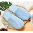 thumbnail image 3 of Bulk 12 Pairs Coral Non Slip Disposable Slippers Wholesale Bulk Hotel Slippers for Guests, Multicolor Reusable House Slippers, Indoor, Bathroom, Bedroom, Travel Slippers for Women, Men, Unisex, 3 of 6