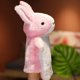 thumbnail image 2 of Pink Rabbit Marionetas de mano Marionetas de regalo para niño o niña Espectáculo de juguetes escénico, 2 of 5