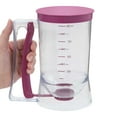 Chef Buddy 4Cup Pancake Batter Dispenser with Squeeze Handle (Purple
