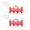 thumbnail image 1 of Porte-pièces Japonais, 2 Pcs Distributeur de Pièces JPY Portable 6 Emplacements avec Pack pour Maison Bureau, Rouge, 1 of 7