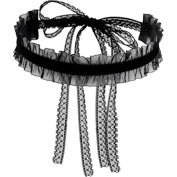 Top-kevin Gothic Lace Victorian Choker, White Black Choker for Women, Goth Necklace, Vintage Necklace, Christmas Jewelry Gift For Women