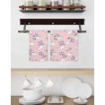 thumbnail image 3 of Easter Bunny Kitchen Dish Towels for Drying Dishes Set of 2, Spring Purple Flower Rustic Rabbit Pink Waffle Weave Microfiber Hand Tea Bathroom Towels Quick Dry & Absorbent Towel 15.7x23.6, 3 of 7