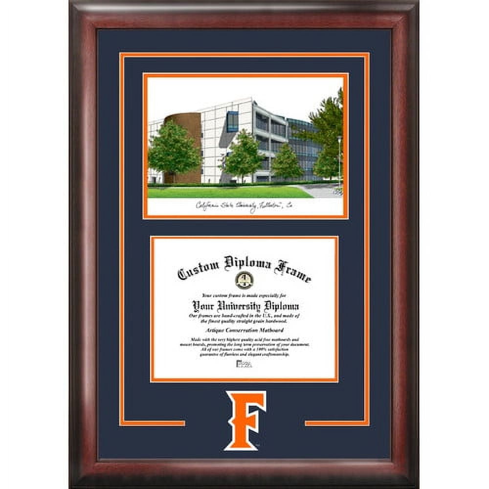 Appalachian State University 8.5" x 11" Spirit Graduate Diploma Frame with Campus Images Lithograph