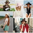 thumbnail image 6 of Sun Hats for Women Wide Brim Bucket Hat UPF 50+ Foldable UV Protection Cotton Casual Hat for Hiking Beach Fishing Summer Safari, 6 of 7