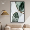 thumbnail image 3 of Moss and Mist Canvas Green Abstract Art by Art Remedy, Black Frame, 36" x 54", 3 of 7