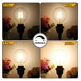 thumbnail image 3 of G25 LED Bulb Globe Dimmable Edison Light Bulbs 60W-75W Equivalent, 800Lm Super Bright, 2700K Warm White, E26 Medium Screw Base, 7Watt Omnidirectional Bathroom Vanity Mirror Light, 6-Pack, 3 of 7