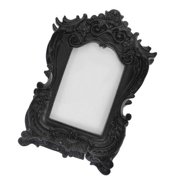 Elegant European Style Resin Picture Frame for Decoration Black Mini Photo Frame for Tabletop 2