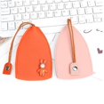 thumbnail image 3 of 2PCS for Protecting Key Not Easy Slip Yellow Color New Design PU Leather Pull Out Key Sleeve Large Capacity Pull Out Car Key Case YELLOW RABBIT, 3 of 8